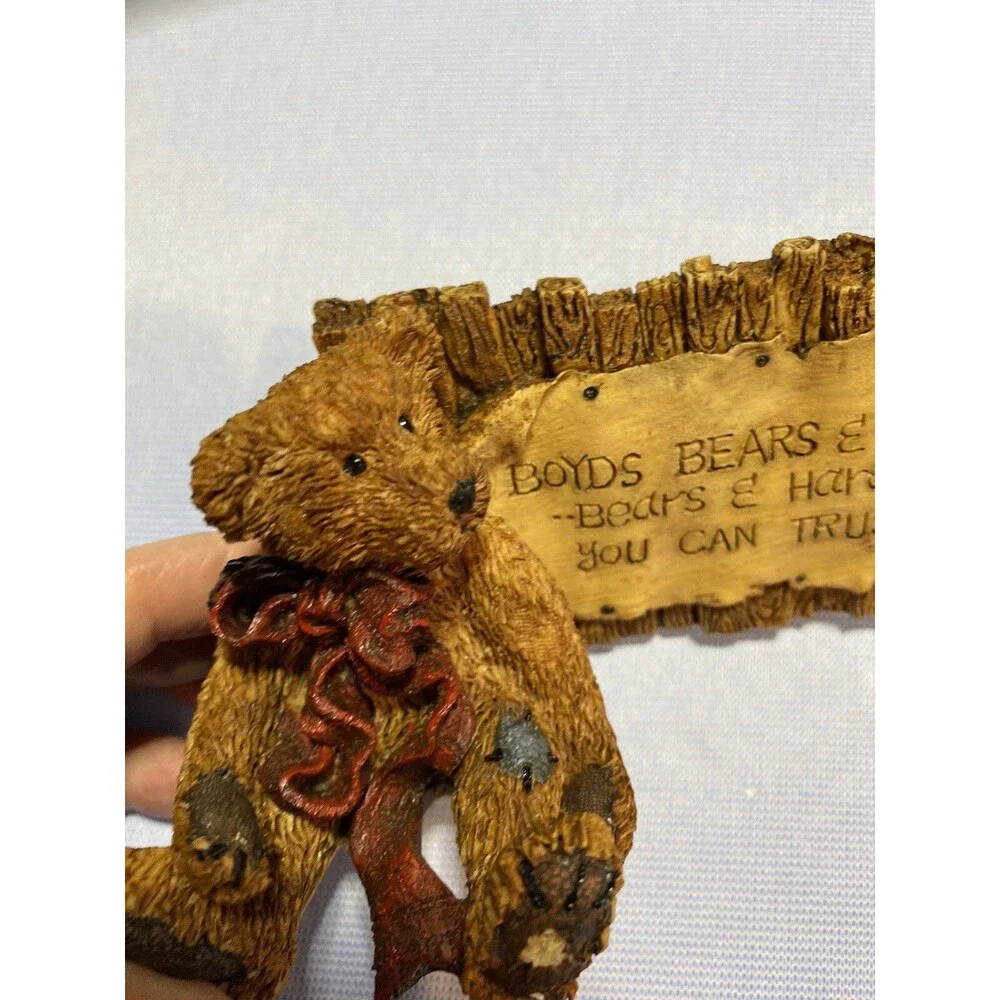 Boyds Bears “ Grenville and Neville” The Sign- Vintage 1993 Collectible Figurine